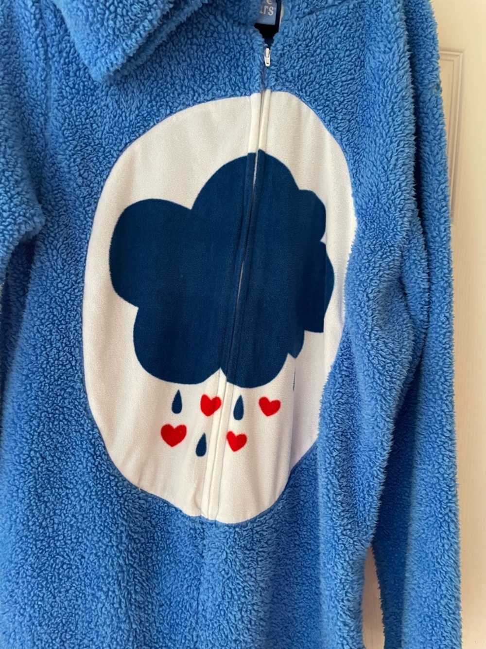 Care Bears Blue Grumpy Bear Blue Adult Onesie Size Large - Picture 5 of 12